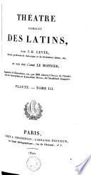 Théâtre complet des Latins