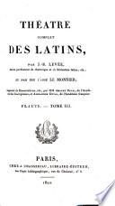 Théatre complet des Latins