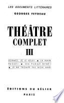 Théâtre complet