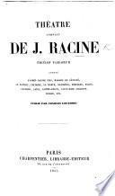 Théâtre complet ... Précédé d'une notice par M. Auger. With a portrait
