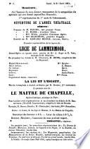 Théatre de Gand, programmes 1851-1852