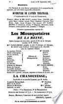 Théatre de Gand, programmes 1857-1858