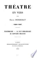 Théâtre en vers ... 1884-1887 ...