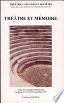 Théâtre et mémoire