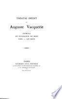 Théâtre inédit de Auguste Vacquerie