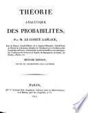 Theorie analytique des probabilites. 2. ed., revue et augm