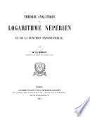 Théorie analytique du logarithme népérien et de la fonction exponentielle
