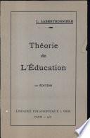 Theorie De L'education
