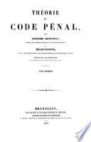 Théorie du Code pénal