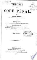 Théorie du Code pénal: T. III (1844. 348 p.)