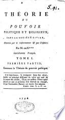 Théorie du pouvoir politique et religieux, dans la société civile