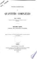 Théorie élémentaire des quantités complexes par J. Hoüel