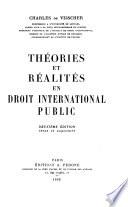 Théories et réalités en droit international public