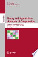 Theory and Applications of Models of Computation