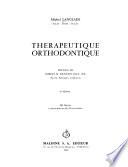 Thérapeutique orthodontique