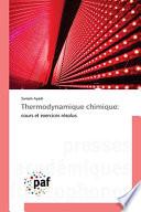 Thermodynamique chimique: