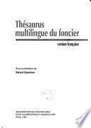 Thésaurus multilingue du foncier
