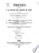 Theses de mathematiques