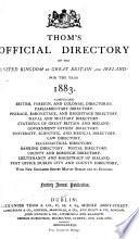 Thom's Irish Almanac and Official Directory of the United Kingdom of Great Britain and Ireland