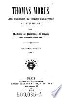 Thomas Morus Lord Chancelier du royaume d'Angleterre au 16. siecle