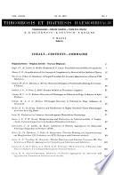 Thrombosis Et Diathesis Haemorrhagica