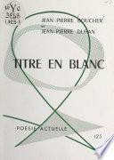Titre en blanc