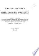 Tobler-Lommatzsch altfranzösisches Wörterbuch