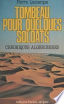 Tombeau pour quelques soldats