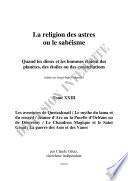 Tome XXIII La religion des astres ou le sabéisme