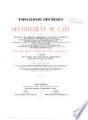 Topographie historique du Département de l'Ain