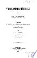 Topographie médicale de la Belgique