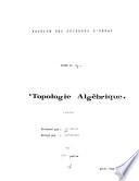 Topologie algèbrique