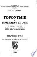 Toponymie du département de l'Oise