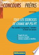 Tous les exercices de Chimie MP-PSI-PT