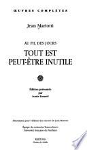 Tout est peut-être inutile