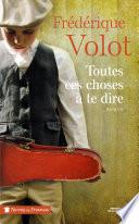 Toutes ces choses à te dire