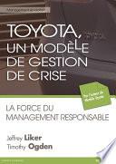 Toyota, un modèle de gestion de crise