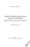 Traces de l'histoire dans le roman espagnol contemporain