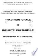Tradition orale et identité culturelle