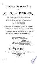 Traduction complète des odes de Pindare