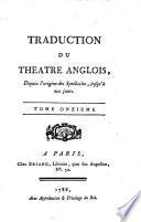 Traduction du théâtre anglois ...