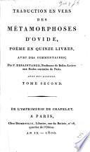 Traduction en vers des Métamorphoses d'Ovide, ... avec des commentaires; par F. Desaintange ... Avec XVI. figures