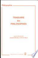 Traduire les philosophes