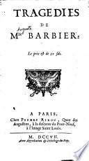 Tragedies. - Paris, Pierre Ribou 1707