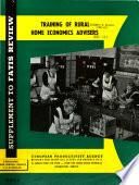 Training of rural home economics advisers