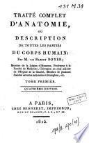 Traité complet d'anatomie, ou Description de toutes les parties du corps humain