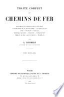 Traité complet des chemins de fer