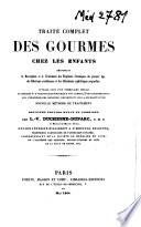 Traité complet des gourmes chez les enfants