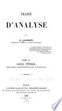 Traité d'analyse: Calcul intégral. Équations différentielles partielles