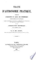 Traité d'astonomie pratique